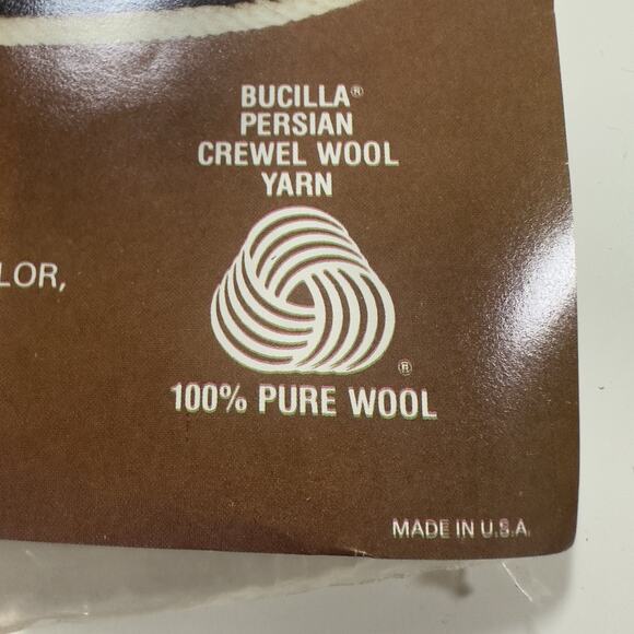 Vtg Bucilla Needlepoint Pillow Kit 4277 "Oriental Blossoms" Opened Package - Picture 9 of 11